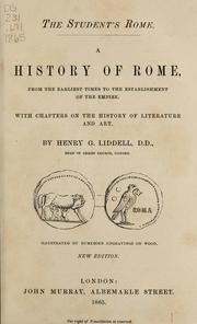 Cover of: The student's Rome: a history of Rome, from the earliest times to the establishment of the empire ...