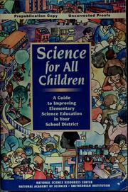 Cover of: Science for all children: a guide to improving science education in your school district