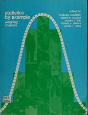 Cover of: Statistics by Example: Weighing Chances