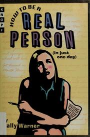 Cover of: How to be a real person (in just one day)
