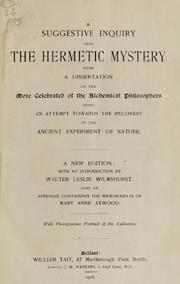 Cover of: A suggestive inquiry into the Hermetic mystery
