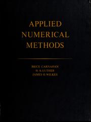 Applied numerical methods by Brice Carnahan