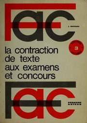 Cover of: La contraction et la synthèse de texte