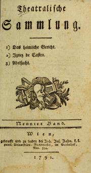 Cover of: Theatralische Sammlung