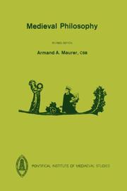 Cover of: Medieval philosophy by Armand A. Maurer