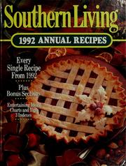 Cover of: Southern Living 1992 annual recipes
