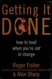 Cover of: Getting it done by Roger Drummer Fisher