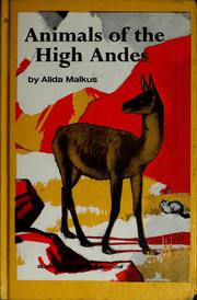 Cover of: Animals of the High Andes