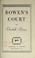 Cover of: Bowen's Court