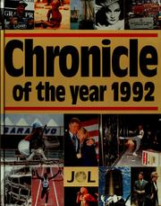 Cover of: Chronicle of the year 1992