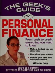 Cover of: The geek's guide: Personal finance
