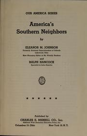 Cover of: America's Southern neighbors