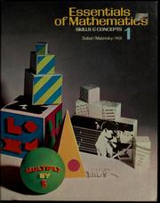 Cover of: Essentials of mathematics: skills and concepts