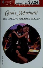 Cover of: The Italian's Marriage Bargain