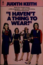 Cover of: "I haven't a thing to wear!"