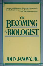 Cover of: On becoming a biologist