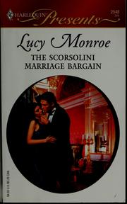 Cover of: The Scorsolini Marriage Bargain