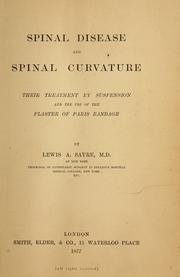 Cover of: Spinal disease and spinal curvature