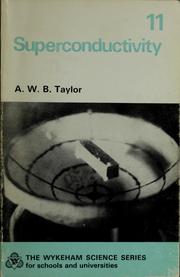 Cover of: Superconductivity