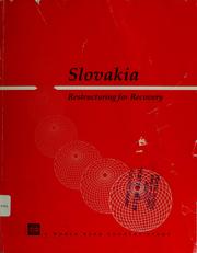 Cover of: Slovakia: restructuring for recovery