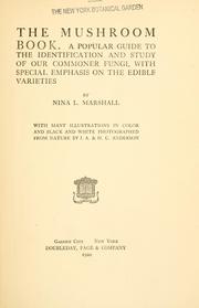 The mushroom book by Nina L. Marshall