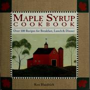 Cover of: Maple syrup cookbook