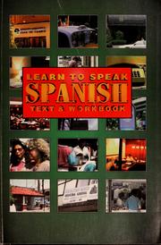 Cover of: Learn to speak Spanish: text & workbook