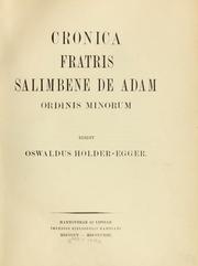 Cover of: Monumenta Germaniae historica inde ab anno Christi quingentesimo usque ad annum millesimum et quingentesimum.  Scriptores