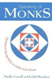 Cover of: Speaking of Monks: Religious Biographies in India & China