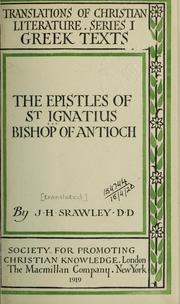 Cover of: Epistles