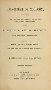 Cover of: Principles of zoölogy by Jean Louis Rodolphe Agassiz