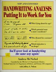 Cover of: Handwriting analysis: putting it to work for you