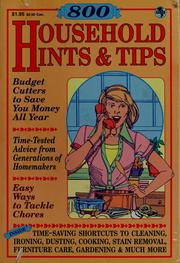 Cover of: Over 800 household hints & tips
