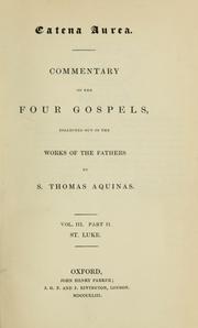 Cover of: Catena aurea by Thomas Aquinas