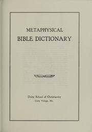 Cover of: Metaphysical Bible dictionary