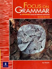 Cover of: Focus on grammar: an advanced course for reference and practice