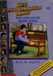 Cover of: Mary Anne and the memory garden by Ann M. Martin