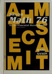 Cover of: Math 76: an incremental development