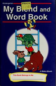 Cover of: My blend and word book