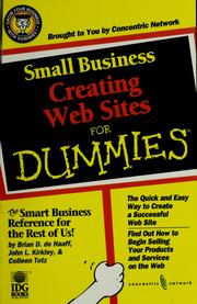 Cover of: Small business creating web sites for dummies
