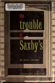 Cover of: The Trouble at Saxby's