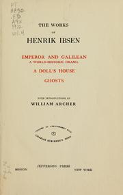 Cover of: The works of Henrik Ibsen by Henrik Ibsen
