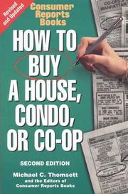 Cover of: How to buy a house, Condo, or Co-op by Michael C. Thomsett