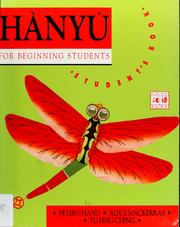 Cover of: Hanyu for beginning students: student's book
