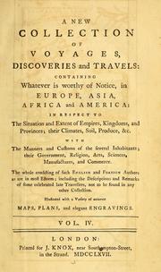Cover of: A new collection of voyages, discoveries and travels