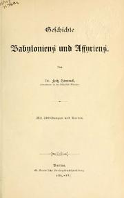 Geschichte Babyloniens und Assyriens by Fritz Hommel, Wilhelm Oncken
