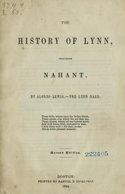 Cover of: The history of Lynn, including Nahant