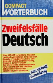 Cover of: Compact Wörterbuch: Zweifelsfälle Deutsch