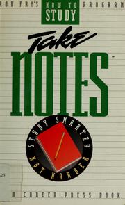 Cover of: Take Notes