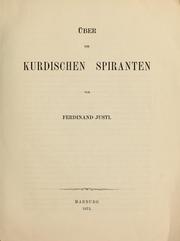 Cover of: Über die kurdischen Spiranten